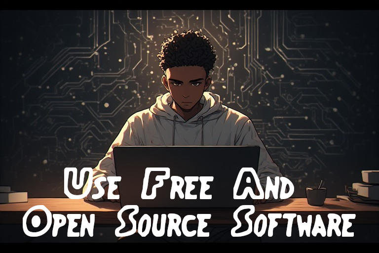 Black man working on a laptop