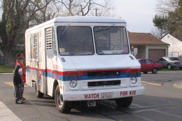 Kids and an ice cream truck