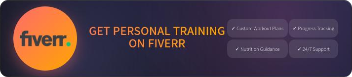 Pesronal trainer Fiverr advertisment