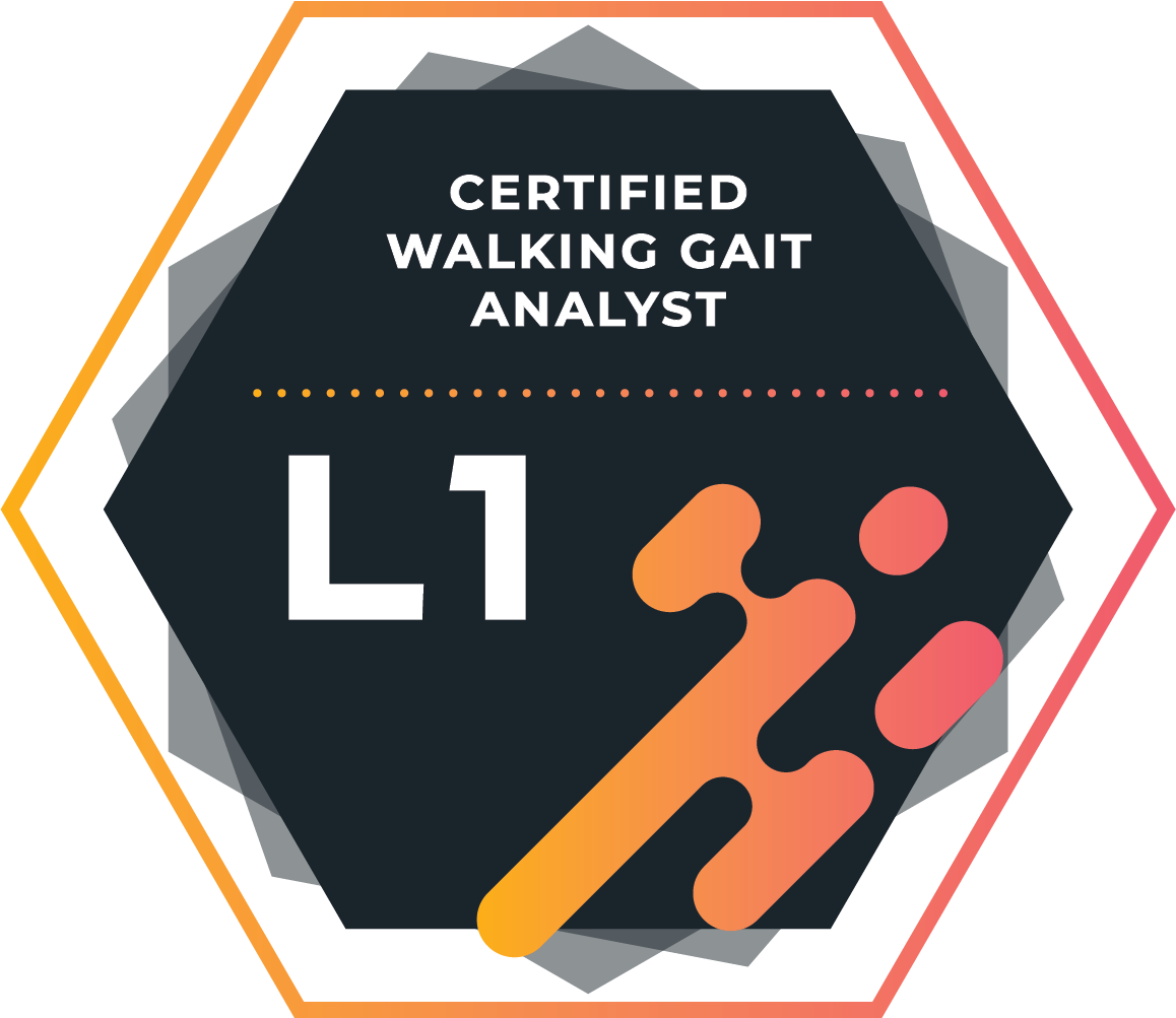 RunDNA Walking Gait Analysis Level 1 Badge